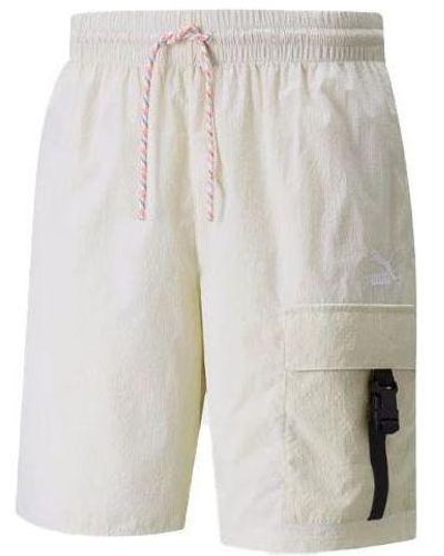 PUMA Hill Camp Cargo Shorts - White