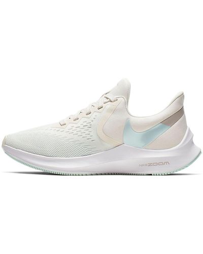 Nike Air Zoom Winflo 6 Shoes Beige - White