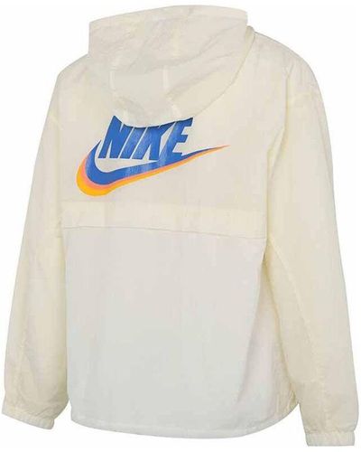 Nike Nsw Icon Clash Jacket Ss22 Athleisure Casual Sports Hooded Jacket Autumn - White