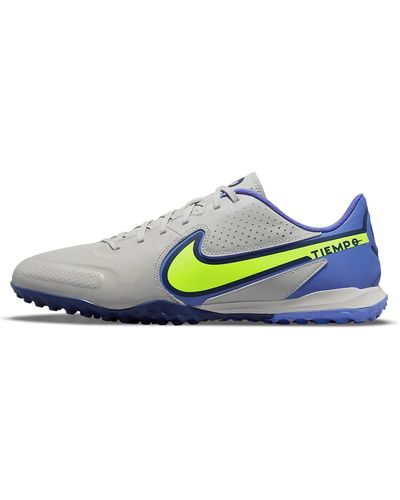 Nike React Legend 9 Pro Tf Turf Soccer Shoes Gray - Blue