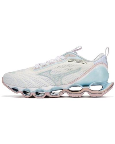 Mizuno Prophecy 11 Shock Absorption Breathable Blue Pink - White