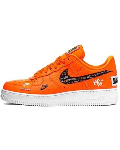 Nike Orange Air Force 1 Sneakers for Men - Up to 54% off | Lyst