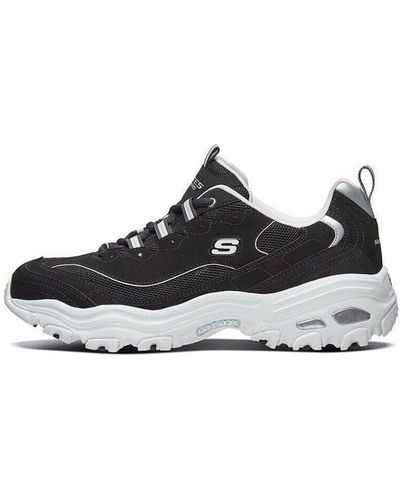 Skechers D'lites 1.0 Low Running Shoes - Black