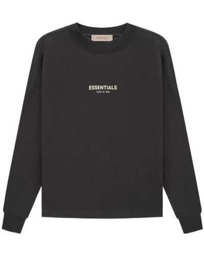 Fear Of God Ss22 Relaxed Crewneck Iron - Black