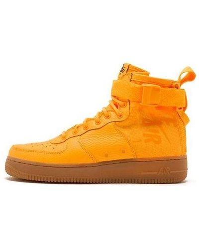 Nike Sf Air Force 1 Mid - Orange