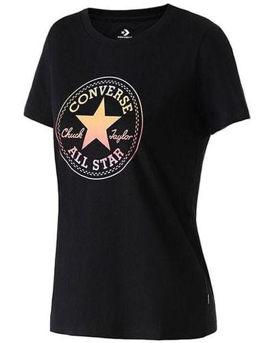 Converse Printing Sports Short Sleeve - Black