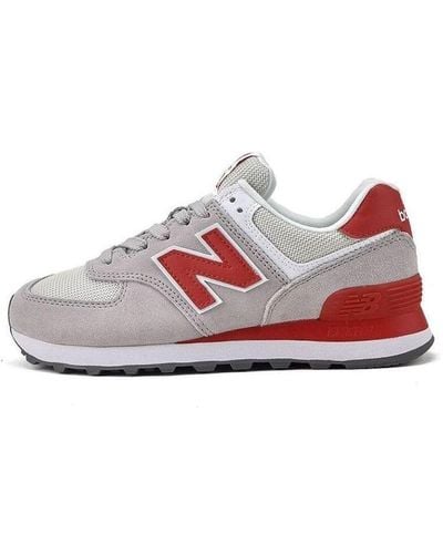 New Balance 574 Series Of Gray - Red