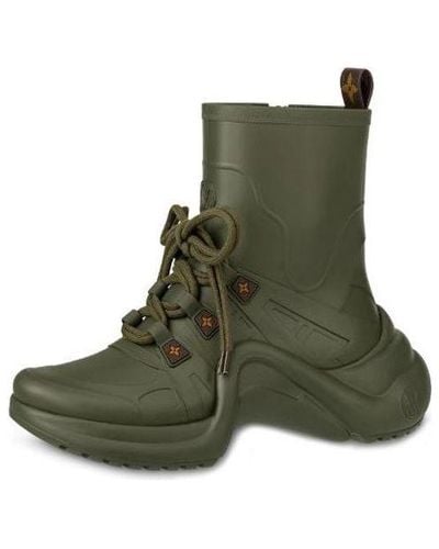 Louis Vuitton Lv Archlight Rain Boots - Green