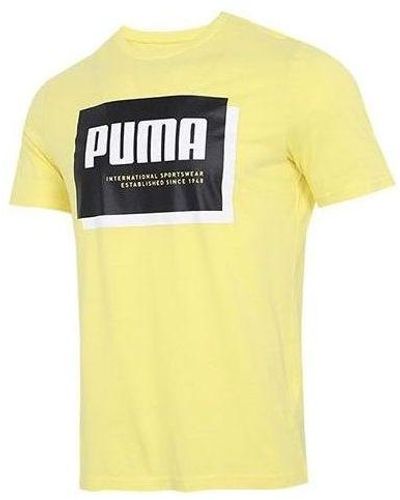 PUMA Summer Court Graphic T-shirt - Yellow