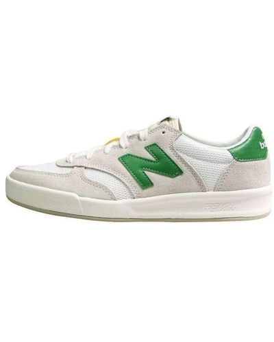 New Balance 300 Series Retro Low Tops Casual Skateboarding Shoes White - Green