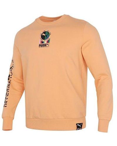 PUMA Game Graphic Crewneck Sweatshirt - Orange