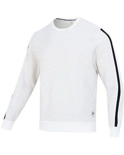 Under Armour Essential Fleece Heritage Crew Sweatshirt - White