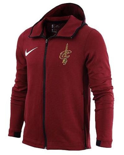 Nike Nba Cleveland Cavaliers Jacket Wine - Red