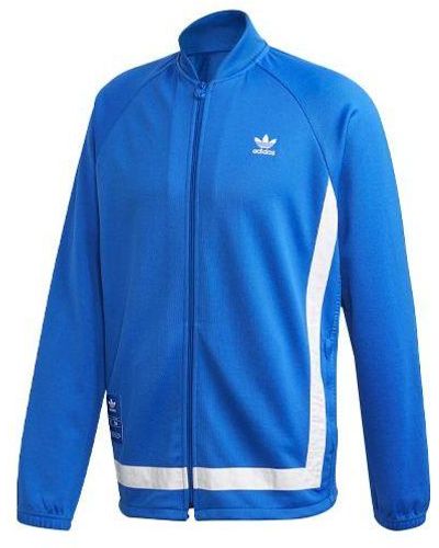 adidas Originals Warmup Tt Retro Casual Athletics Sports Jacket - Blue
