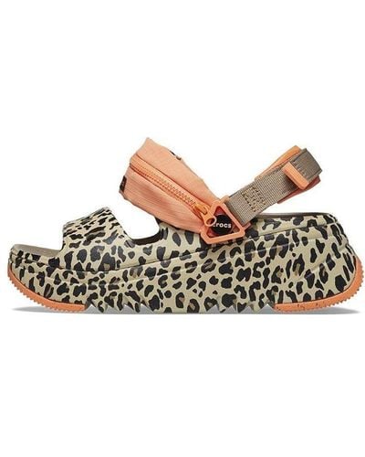 Crocs™ Hiker Xscape Animal Sandals - Natural