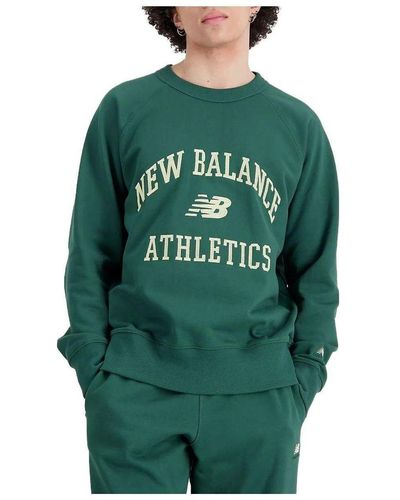 New Balance Athletics Varsity Fleece Crewneck Sweatshirt - Green