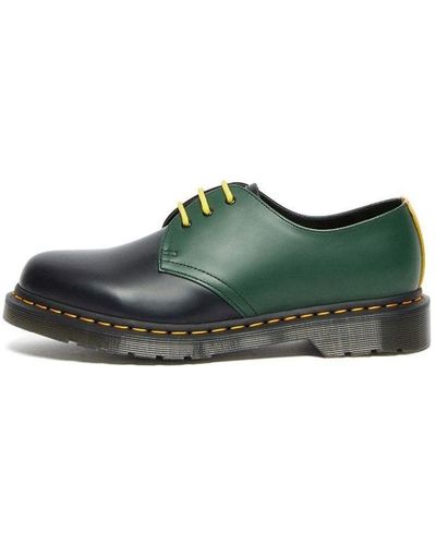Dr. Martens 1461 Contrast Smooth Leather Shoes - Green
