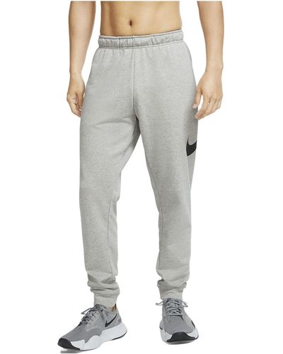 Nike Dry Graphic Dri-fit Taper Fitness Sweatpants - Gray
