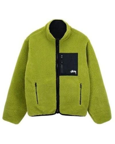 Stussy Reversible Sherpa Jacket - Green