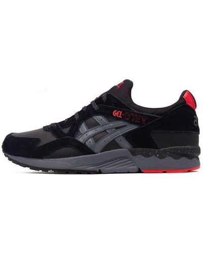 Asics Gel-lyte V Non-slip Breathable Low Tops Sports Gray - Black