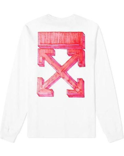 Off-White c/o Virgil Abloh Off- Fw20 Arrows Long Sleeve Round Neck - Pink