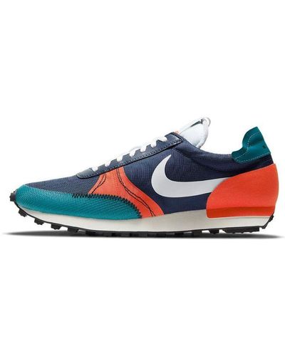 mens nike shoes blue and orange