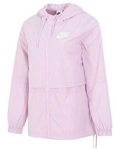 Nike As W Sportswear Rpl Essntl Wvn Jkt Jacket Regal Pink
