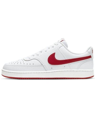 Nike Court Vision Low 'white College Red'