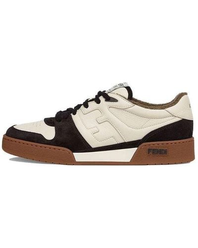 Fendi Match Low Top Suede - Brown