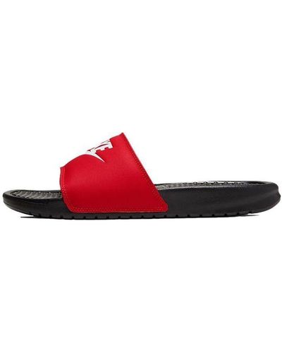 Nike benassi jdi slides red sales