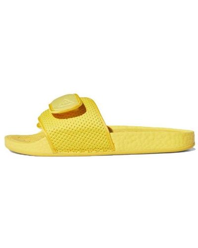 adidas Pharrell X Chancletas Hu Slides - Yellow