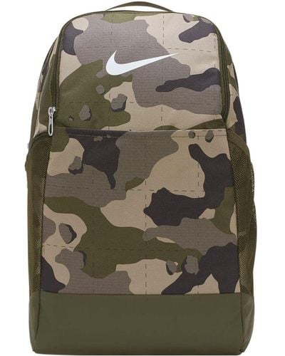 Nike Brasilia 9.0 All Over Print Backpack - Green