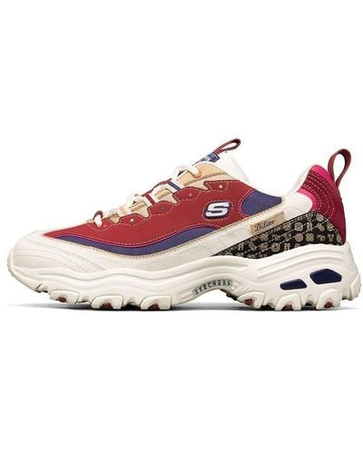 Skechers D'lites 2021 New Year White - Red