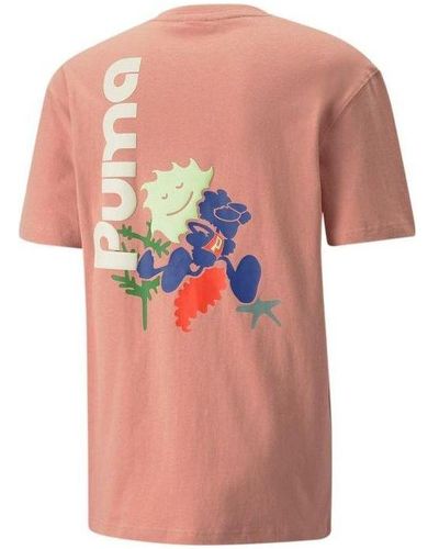 PUMA Adventure Planet Graphic Tee - Pink