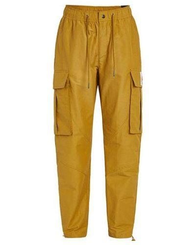 Nike Jordan Flight Woven Pocket Sports Pants - Yellow