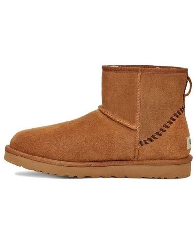 UGG Classic Mini Deco Suede Boot - Brown