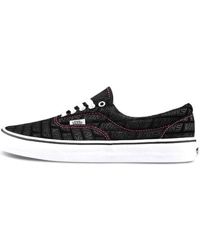 Vans Era Low Tops Casual Skateboarding Shoes Alphabet - Black