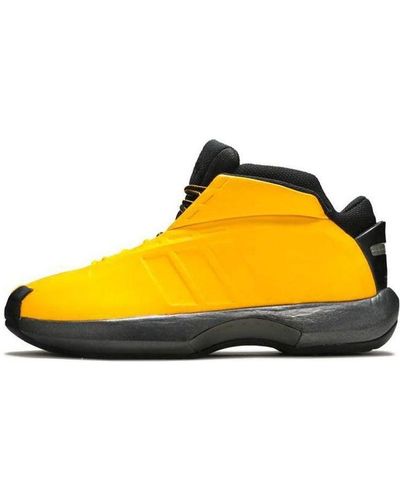 adidas The Kobe Wear-resistant Non-slip Retro Basketball Shoes Black - Yellow