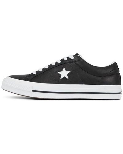 Converse Leather One Star Low Top - Black