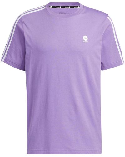 adidas Neo Essentials 3-stripes T-shirts - Purple