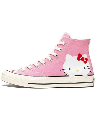 Converse Hello Kitty X Chuck 70 Canvas Hi Top - Pink