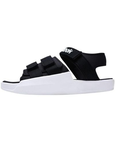 Reebok Tyl Oreo Minimalistic White Sandals - Black