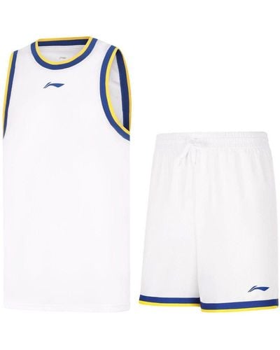 Li-ning Basketball Competition Suits - White