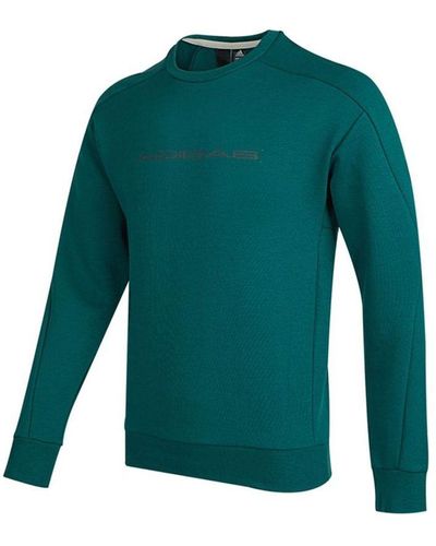 adidas Th Eng Sweat Logo Printing Casual Sports Pullover Forest - Green