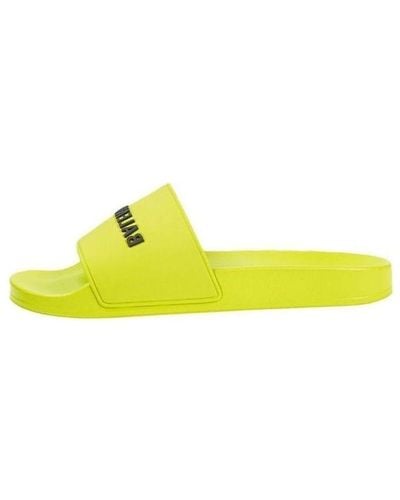 Balenciaga Pool Slides - Yellow
