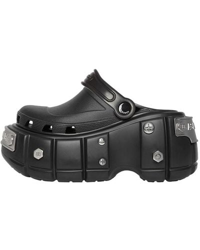 Balenciaga X Crocs Hardcrocs Sandals - Black