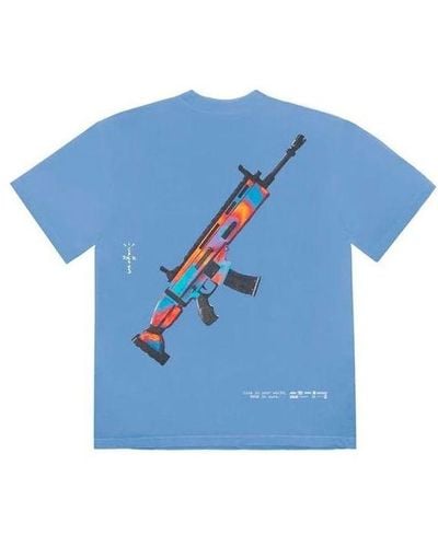 Travis Scott The Scotts Astro Goosebumps T-shirt - Blue