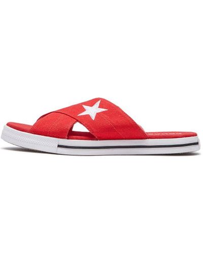 Converse One Star Slides for Women | Lyst