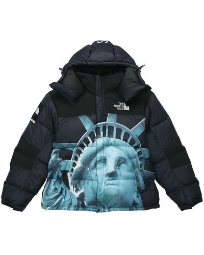 Supreme X The North Face Statue Of Liberty Mountain Jacket - Blue