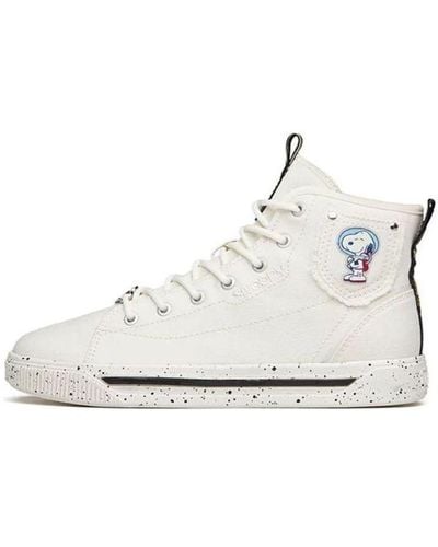 Anta X Snoopy High-top Skate Shoes - White